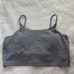 Gray crop workout tank from Amazon